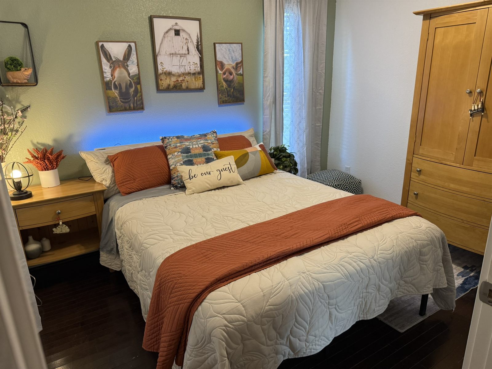 Second bedroom in Rose’s Barnhouse